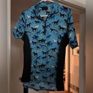 Kerrits short sleeve quarter zip